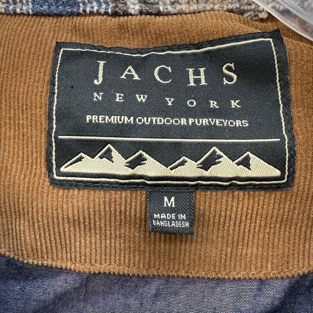 Jachs New York Shacket Men's M Brown Blue Tan Aztec 10% Wool Southwestern EUC - Picture 8 of 16